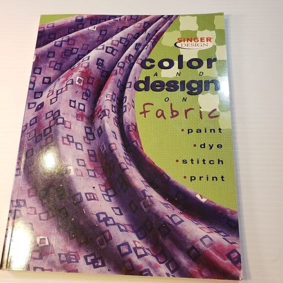 Vintage Singer Color and Design on Fabric Book - Picture 1 of 8